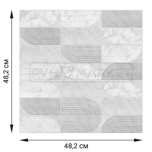 ПВХ плитка для стен Палома грей купить недорого