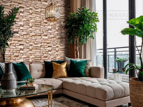 Наклейка 3д панелей на стену 