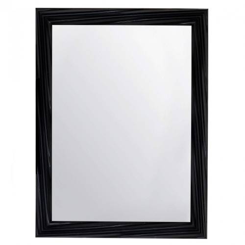 Зеркало для стен Фил мини Черный глянец. Интернет-магазин ПВХ Маркет
