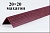 Уголки пластиковые цветные Махагон текстурный ЛайнПласт™ 20х20х2700 мм фото и цены