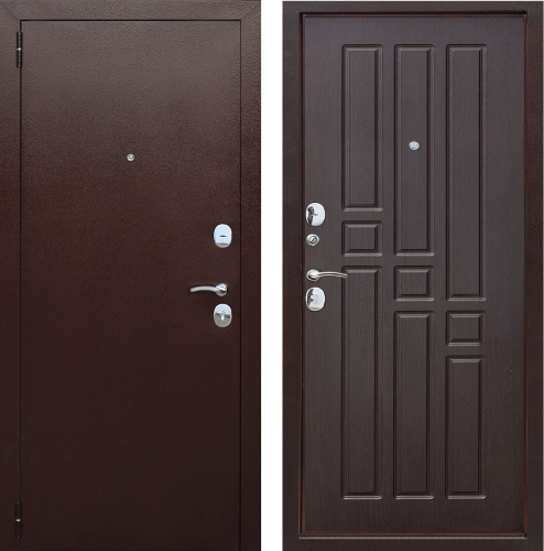 Дверь входная Гарда Медный антик Венге 60 мм 860x2050 мм каталог фото и цены