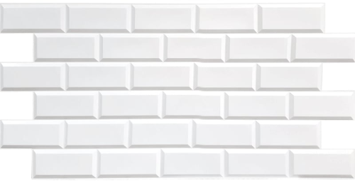 ПВХ плитка для стен Блок белый, белый шов купить недорого