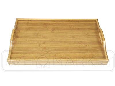Фото. Столик для завтрака из бамбука 500х300х40 мм. Интернет-магазин ПВХ Маркет