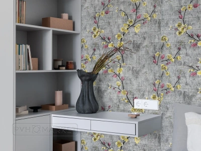 Наклейка 3д панелей на стену 