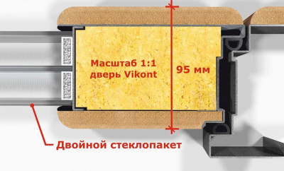 Дверь в коттедж красивая Венеция Венге 75 мм