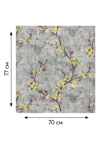 Наклейка 3д панелей на стену 