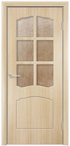 Распродажа Дверь межкомнатная Лилия Беленый дуб 600х2000 с остеклением фото и цены