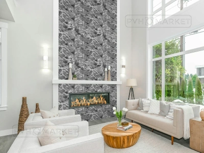 Наклейка 3д панелей на стену 