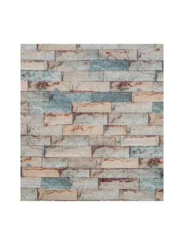 Наклейка 3д панелей на стену 