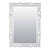 Настенное зеркало Жаклин Белая эмаль. ПВХ Маркет