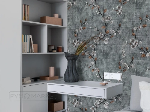 Наклейка 3д панелей на стену 