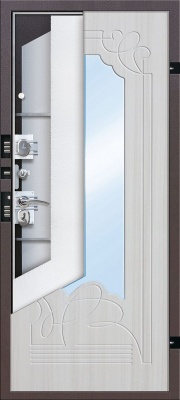 Дверь входная Ампир Белый ясень 60 мм 860x2050 мм каталог фото и цены