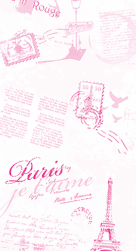 ПВХ панели "Париж ярко-розовый 233/6" распродажа фото цена