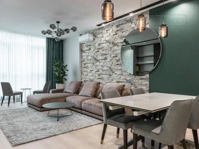 Наклейка 3д панелей на стену 