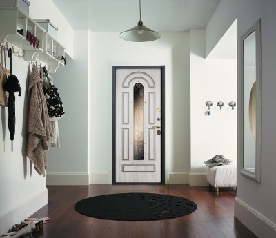 Дверь в коттедж красивая Vikont Сосна белая 95 мм