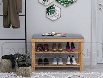 Обувница из бамбука 700х280х450 мм. Фото. Интернет-магазин ПВХ Маркет