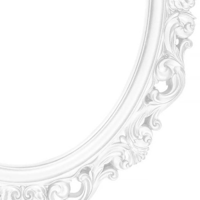 Зеркало для стен Полин Белая эмаль. Интернет-магазин ПВХ Маркет