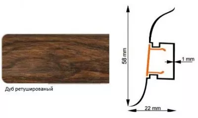 Комплектующие для плинтуса напольного пластикового с кабель каналом