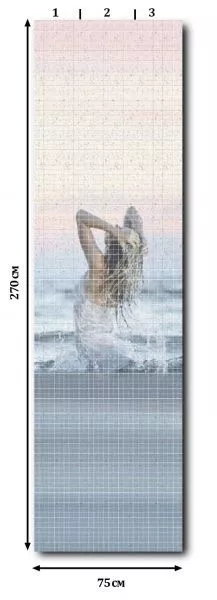 Панели ПВХ с фотопечатью "Афродита мозаика" панно узор от Центурион™ фото и цены