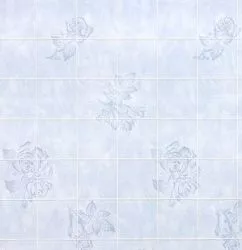 Панель для ванны на стену с рисунком Лиловая роза 15*15 см фото