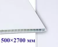Панели белые широкие Белая матовая 500х2700х8 мм фото в интерьере