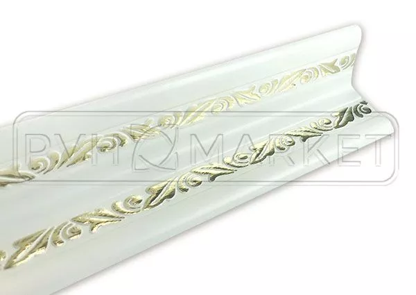Уголки пластиковые цветные Белый золото Savaplast™ 30х30х2700 мм фото и цены