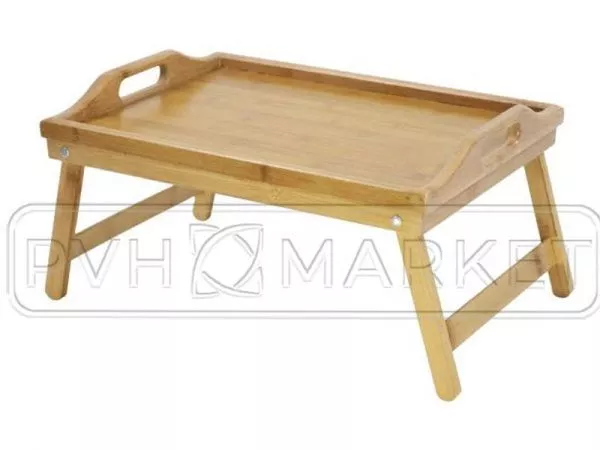 Столик для завтрака из бамбука 500х300х40 мм. Фото. Интернет-магазин ПВХ Маркет