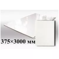 ПВХ панель на потолок "Белый глянец" широкая 375х3000х8 мм фото в интерьере