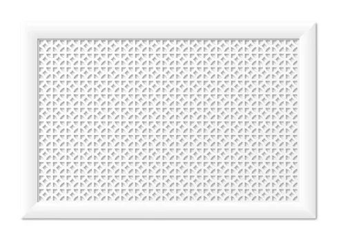 Экран для батареи отопления белый дом