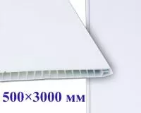 Панели белые широкие Белая матовая 500х3000х8 мм фото в интерьере
