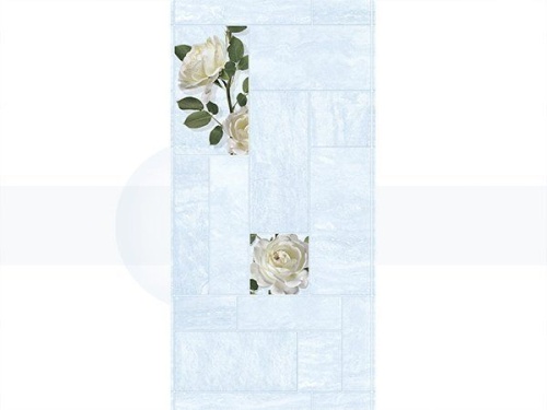 Панели для ванной "Делла Роза голубая 296" цена фото