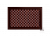 Декоративный экран для радиатора отопления Техно Махагон 900х600 мм фото в интерьере