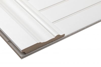 Стеновые панели буазери под покраску фото в интерьере Плинтус белый окрашенный Р-005-16-120