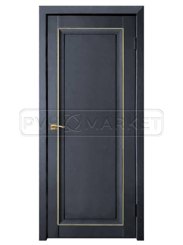 Двери в квартиру синий бархат с золотым молдингом деканто пдг2 800 цена и фото